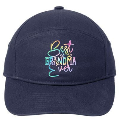 Best Grandma Ever Happy Grandparents Day Tie Dye 7-Panel Snapback Hat