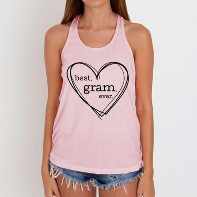 Best Gram Ever Funny Gift (National Grandparents Day) Women's Knotted Racerback Tank