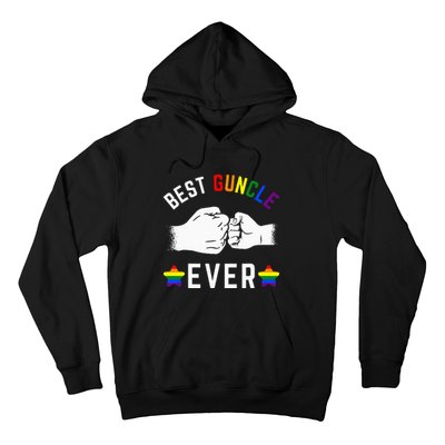 Best Guncle Ever Rainbow Colors Fistbump Pride G.A.Y Uncle Hoodie