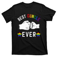 Best Guncle Ever Rainbow Colors Fistbump Pride G.A.Y Uncle T-Shirt