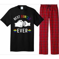 Best Guncle Ever Rainbow Colors Fistbump Pride G.A.Y Uncle Pajama Set