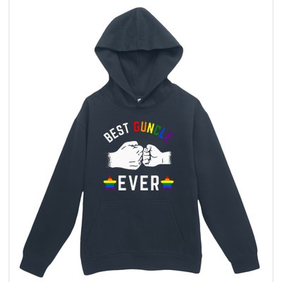 Best Guncle Ever Rainbow Colors Fistbump Pride G.A.Y Uncle Urban Pullover Hoodie