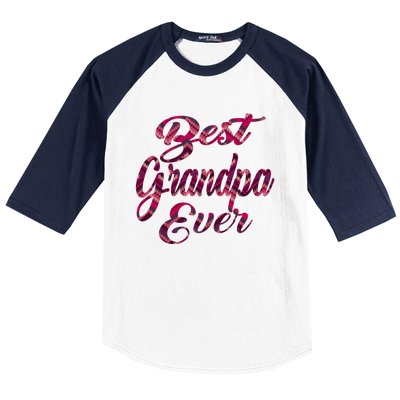 Best Grandpa Ever National Grandparents Day Stitches Design Funny Gift Baseball Sleeve Shirt