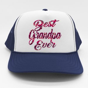 Best Grandpa Ever National Grandparents Day Stitches Design Funny Gift Trucker Hat