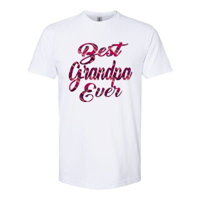 Best Grandpa Ever National Grandparents Day Stitches Design Funny Gift Softstyle CVC T-Shirt