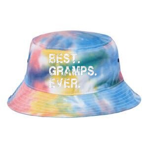 Best Gramps Ever Funny Birthday Fathers Day for Gramps Tie Dye Newport Bucket Hat