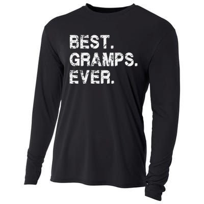 Best Gramps Ever Funny Birthday Fathers Day for Gramps Cooling Performance Long Sleeve Crew