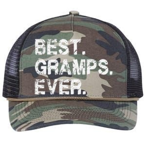 Best Gramps Ever Funny Birthday Fathers Day for Gramps Retro Rope Trucker Hat Cap