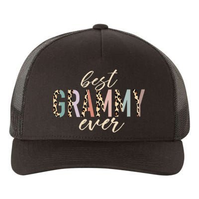 Best Grammy Ever Gifts Leopard Print Mothers Day Yupoong Adult 5-Panel Trucker Hat