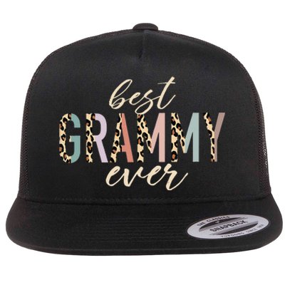 Best Grammy Ever Gifts Leopard Print Mothers Day Flat Bill Trucker Hat