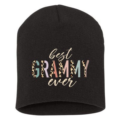 Best Grammy Ever Gifts Leopard Print Mothers Day Short Acrylic Beanie