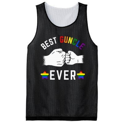 Best Guncle Ever Rainbow Colors Fistbump Pride Gay Uncle Mesh Reversible Basketball Jersey Tank