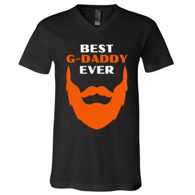 Best Gdaddy Ever Family Funny Gdaddy V-Neck T-Shirt