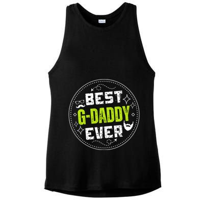 Best Gdaddy Ever Funny Retro Vintage Gdaddy Ladies PosiCharge Tri-Blend Wicking Tank