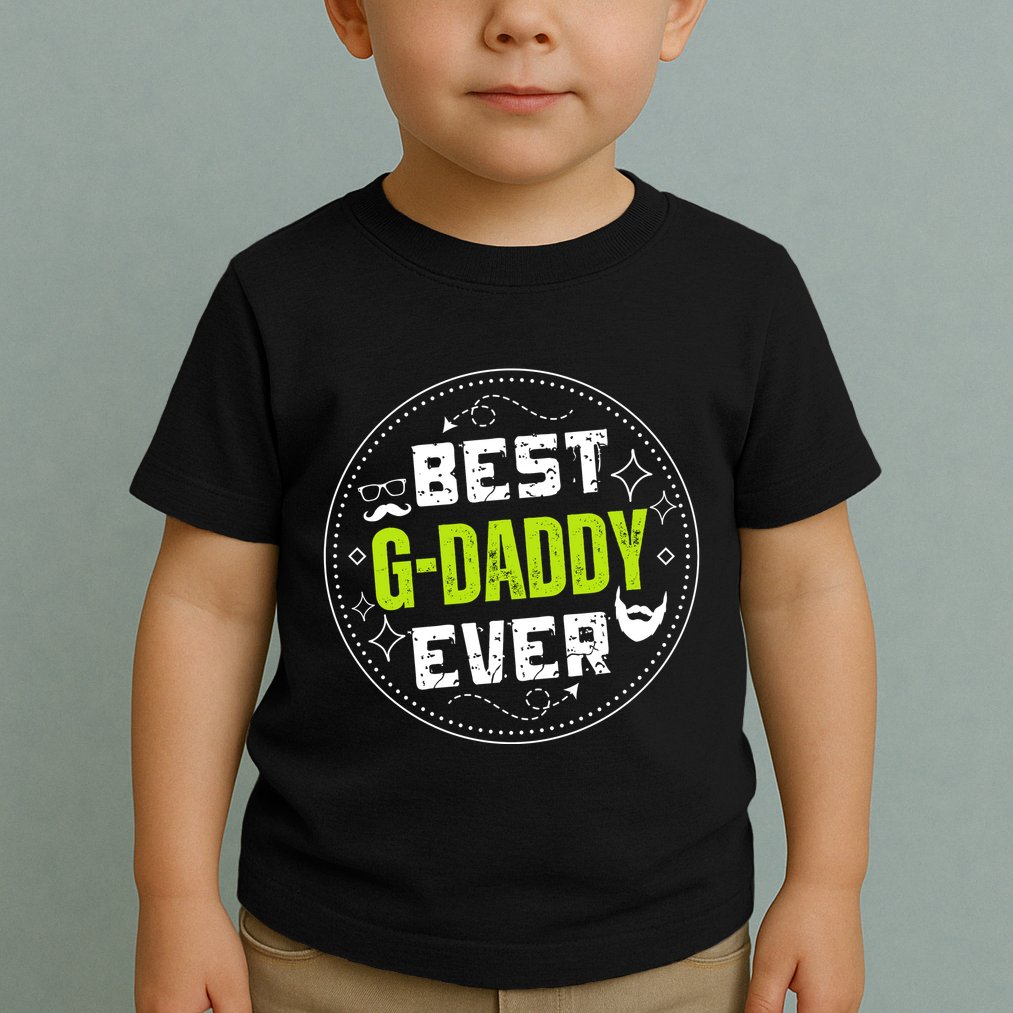 Best Gdaddy Ever Funny Retro Vintage Gdaddy Toddler T-Shirt