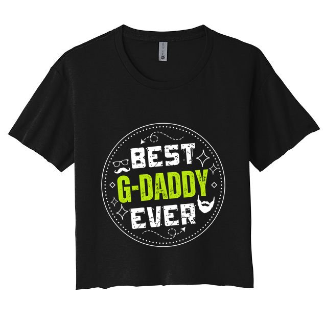Best Gdaddy Ever Funny Retro Vintage Gdaddy Crop Top
