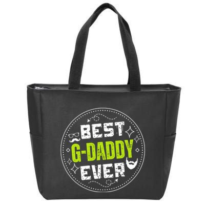 Best Gdaddy Ever Funny Retro Vintage Gdaddy Zip Tote Bag