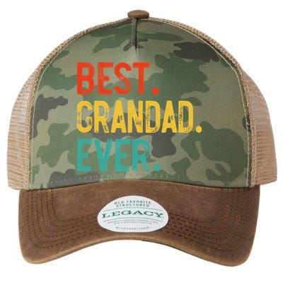 Best Grandad Ever Father's Day Grandad Legacy Tie Dye Trucker Hat