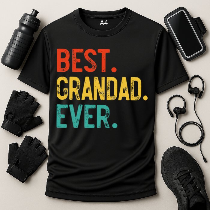 Best Grandad Ever Father's Day Grandad Cooling Performance Crew T-Shirt