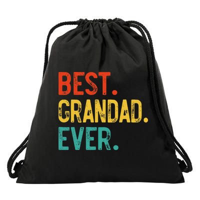 Best Grandad Ever Father's Day Grandad Drawstring Bag