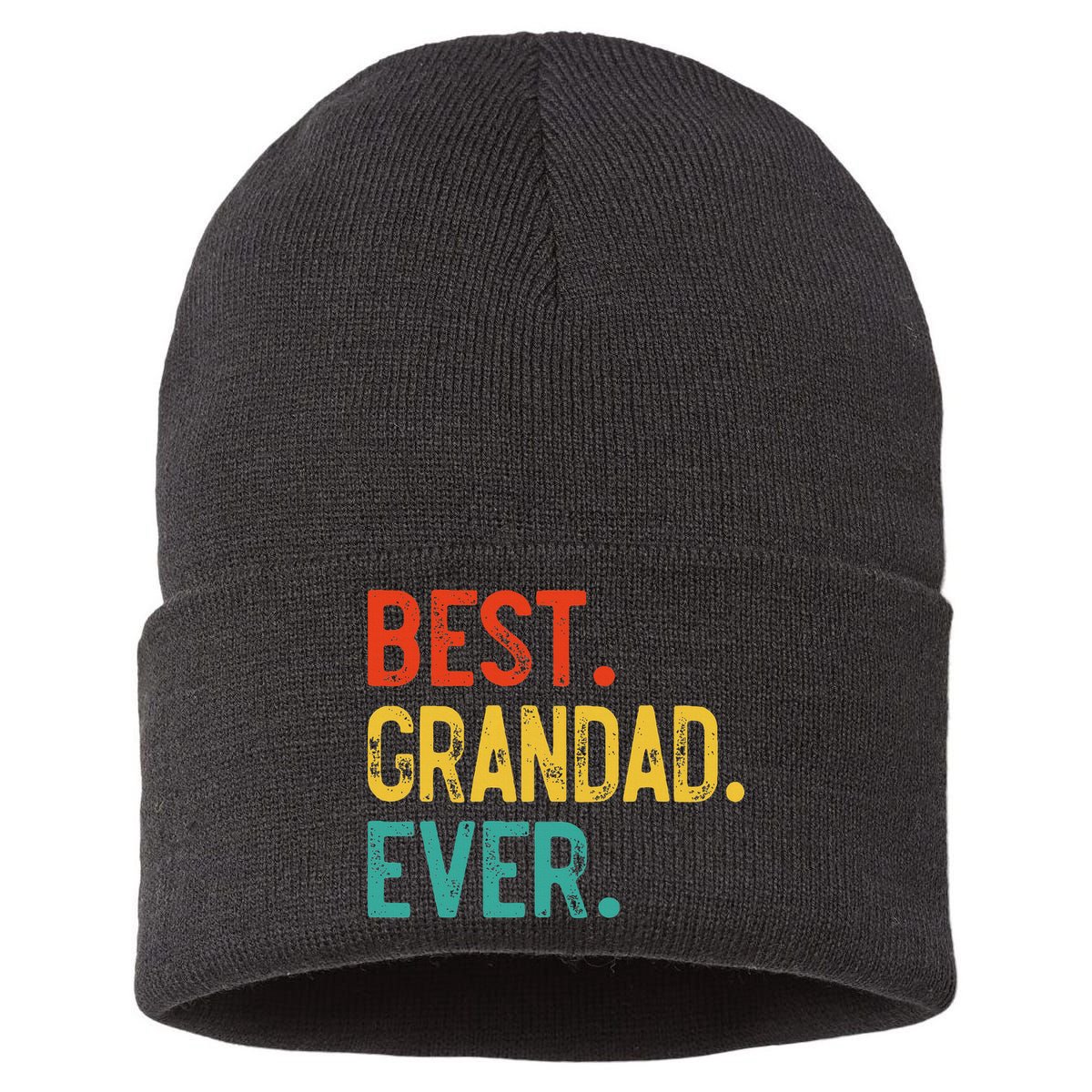 Best Grandad Ever Father's Day Grandad Sustainable Knit Beanie