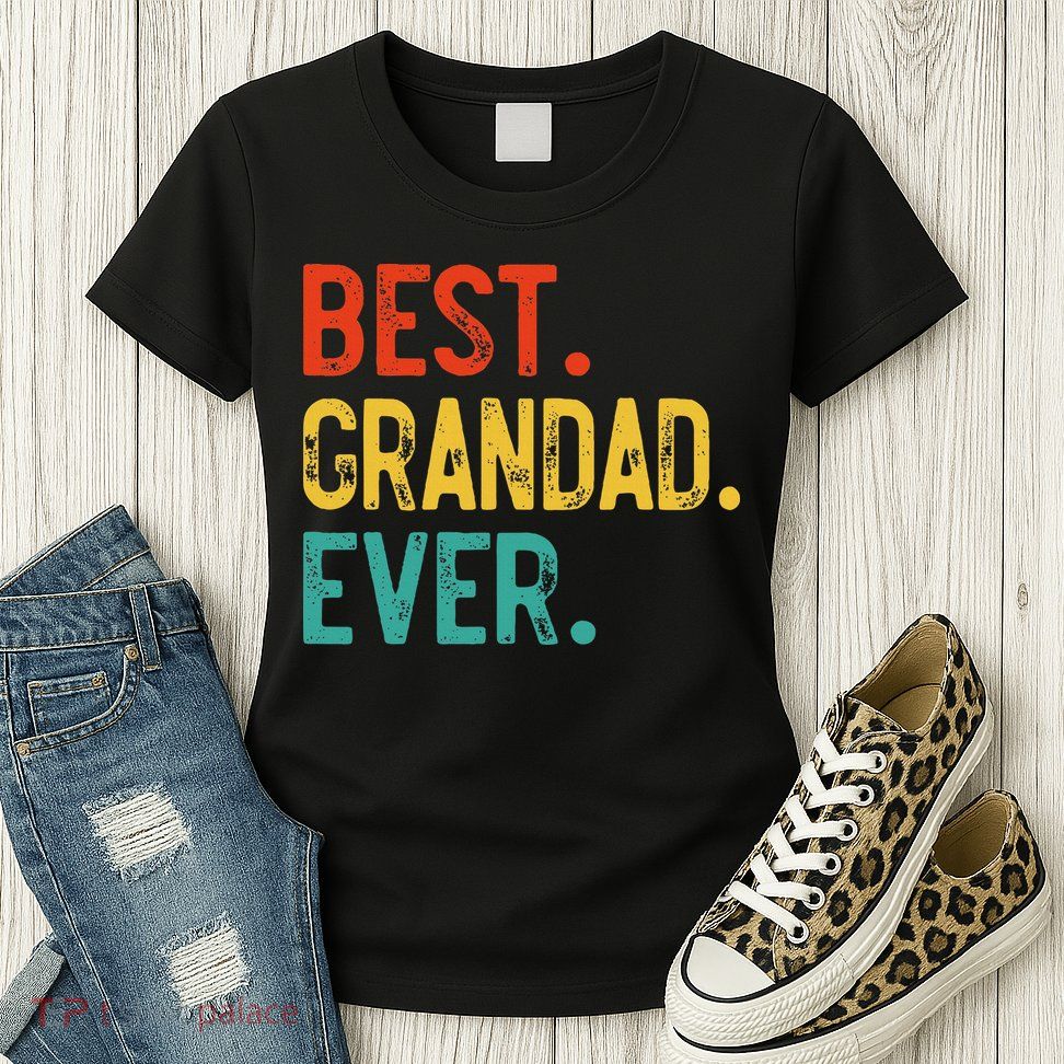 Best Grandad Ever Father's Day Grandad Womens T-Shirt