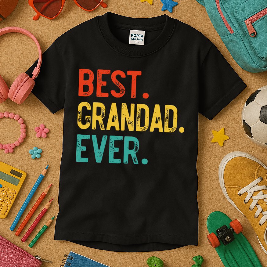 Best Grandad Ever Father's Day Grandad Kids T-Shirt