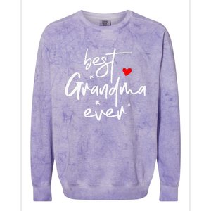 Best Grandma Ever Grandma Colorblast Crewneck Sweatshirt