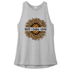 Best Gaga Ever Sunflower Gaga Mothers Day Gifts Ladies PosiCharge Tri-Blend Wicking Tank