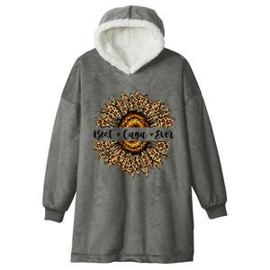 Best Gaga Ever Sunflower Gaga Mothers Day Gifts Hooded Wearable Blanket