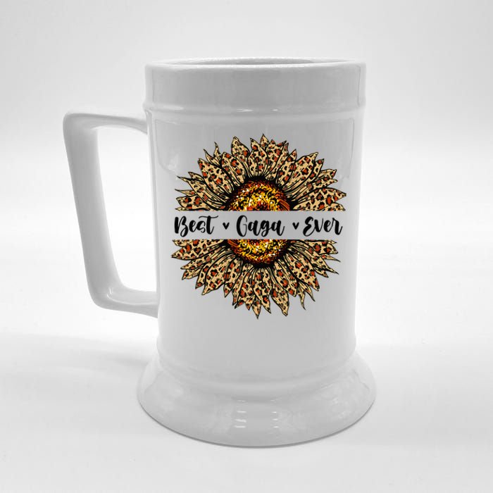 Best Gaga Ever Sunflower Gaga Mothers Day Gifts Beer Stein