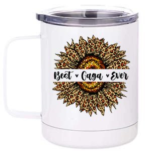 Best Gaga Ever Sunflower Gaga Mothers Day Gifts 12 oz Stainless Steel Tumbler Cup