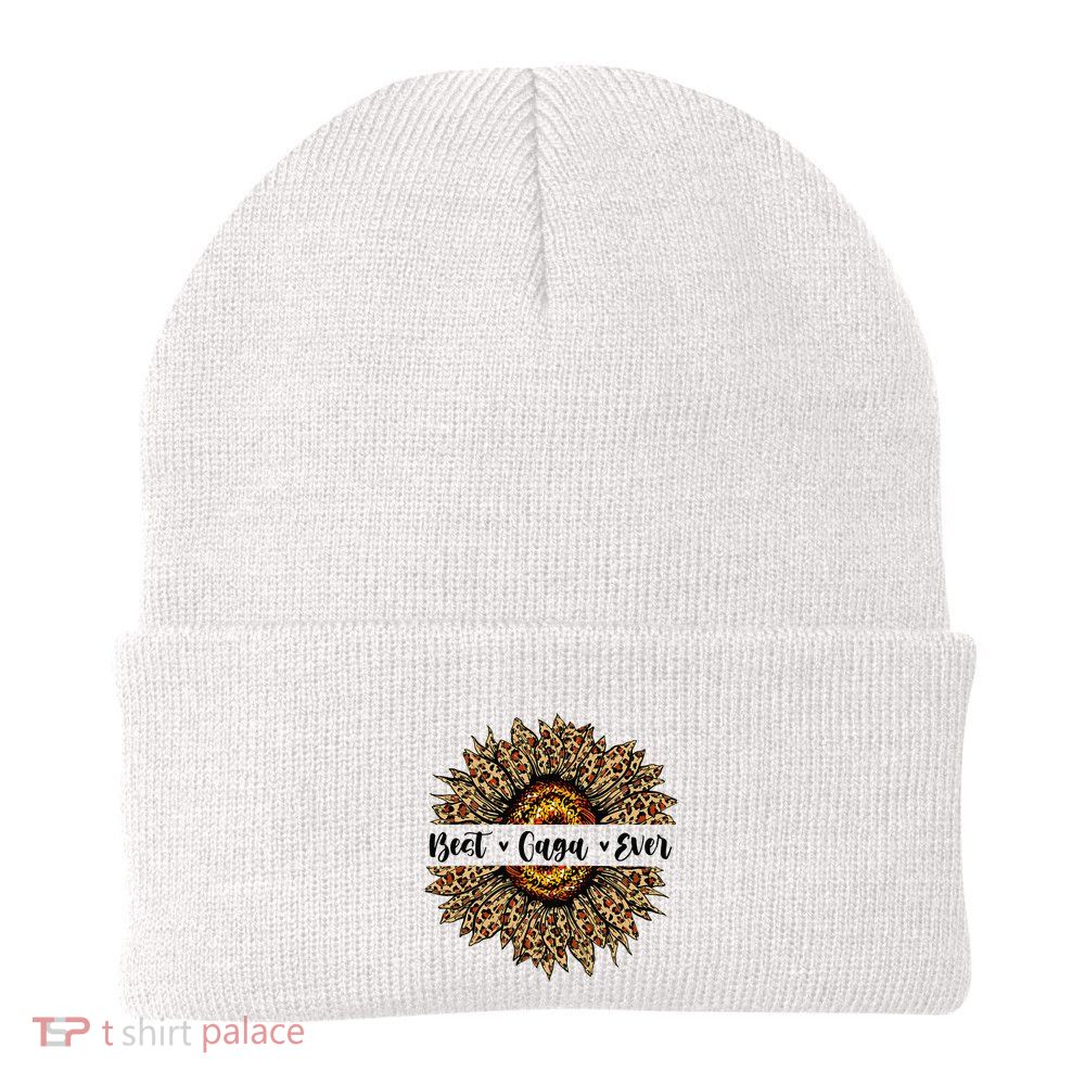 Best Gaga Ever Sunflower Gaga Mothers Day Gifts Beanie