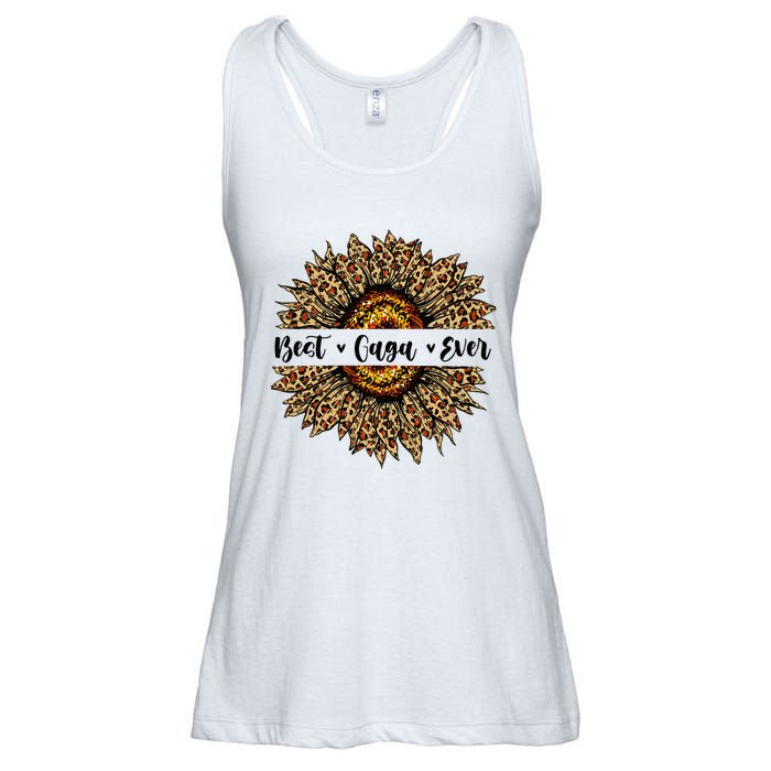 Best Gaga Ever Sunflower Gaga Mothers Day Gifts Ladies Essential Flowy Tank