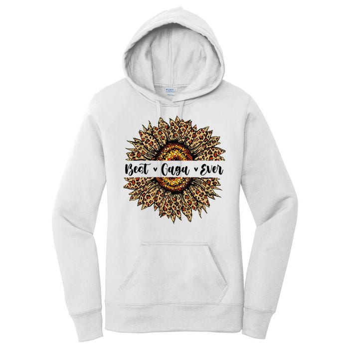 Best Gaga Ever Sunflower Gaga Mothers Day Gifts Women's Pullover Hoodie