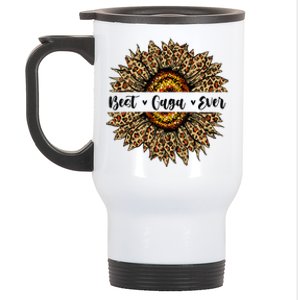 Best Gaga Ever Sunflower Gaga Mothers Day Gifts Stainless Steel Travel Mug