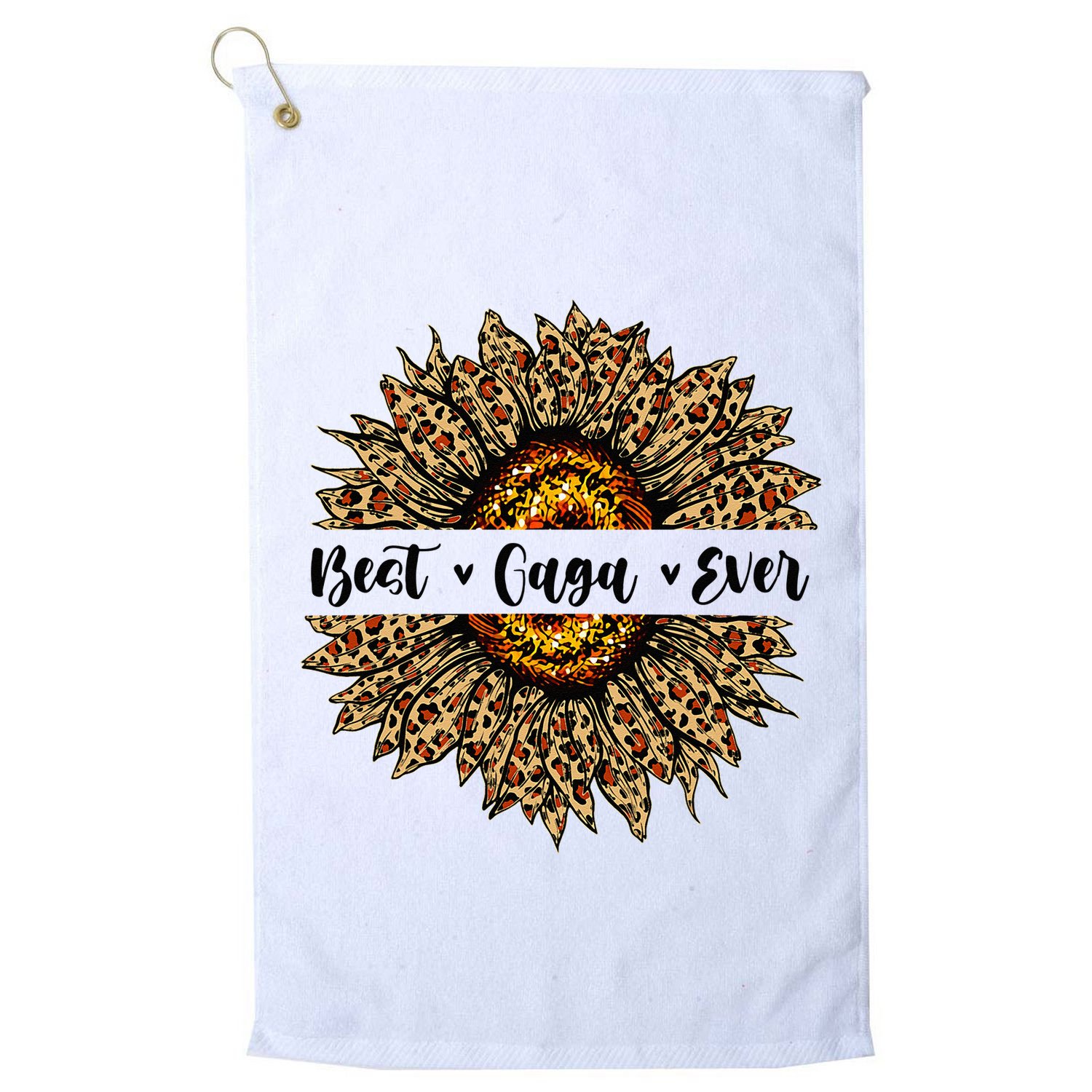 Best Gaga Ever Sunflower Gaga Mothers Day Gifts Golf Towel