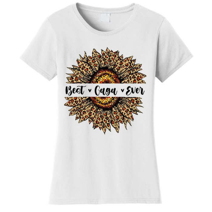 Best Gaga Ever Sunflower Gaga Mothers Day Gifts Women's T-Shirt