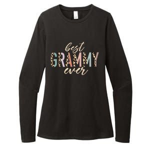 Best Grammy Ever Gifts Leopard Print Mothers Day Womens CVC Long Sleeve Shirt