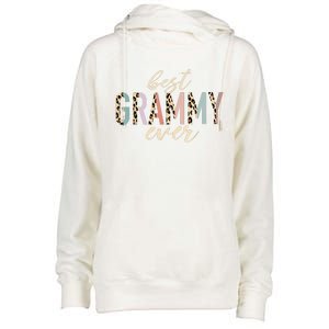 Best Grammy Ever Gifts Leopard Print Mothers Day Womens Funnel Neck Pullover Hood