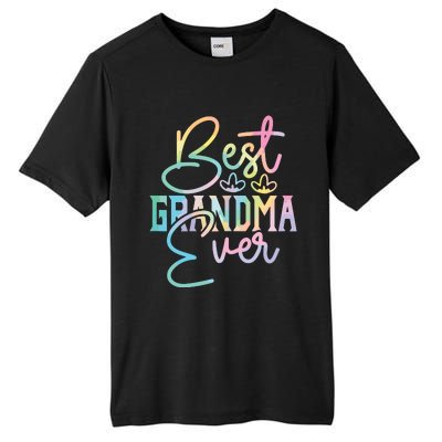 Best Grandma Ever Happy Grandparents Day Tie Dye Tall Fusion ChromaSoft Performance T-Shirt