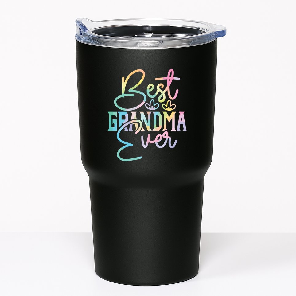 Best Grandma Ever Happy Grandparents Day Tie Dye Tumbler