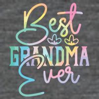Best Grandma Ever Happy Grandparents Day Tie Dye 7 Panel Mesh Trucker Snapback Hat