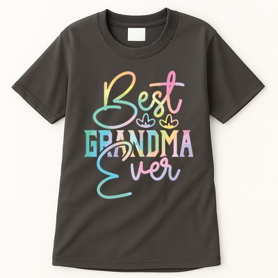 Best Grandma Ever Happy Grandparents Day Tie Dye Tall T-Shirt