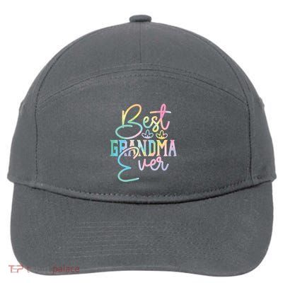 Best Grandma Ever Happy Grandparents Day Tie Dye 7-Panel Snapback Hat