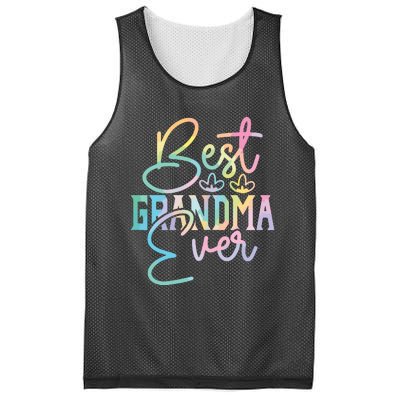 Best Grandma Ever Happy Grandparents Day Tie Dye Mesh Reversible Basketball Jersey Tank