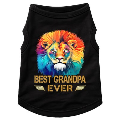 Best Grandpa Ever Funny Fathers Day Gift For Dad Doggie Tank