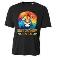 Best Grandpa Ever Funny Fathers Day Gift For Dad Cooling Performance Crew T-Shirt