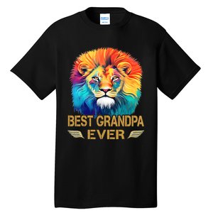 Best Grandpa Ever Funny Fathers Day Gift For Dad Tall T-Shirt