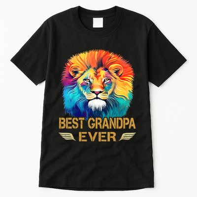 Best Grandpa Ever Funny Fathers Day Gift For Dad Tall T-Shirt